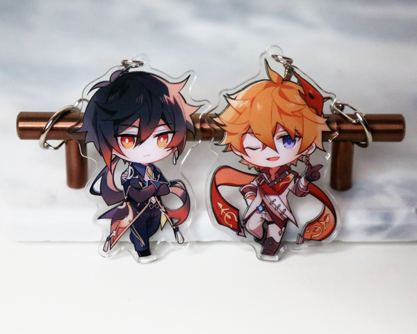 Zhongli Keychain - Genshin Impact Arcylic Charms