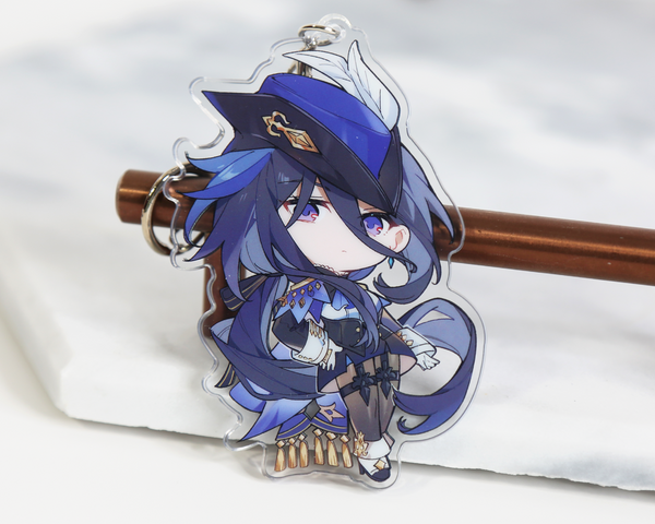 Clorinde Keychain - Genshin Impact Arcylic Charms