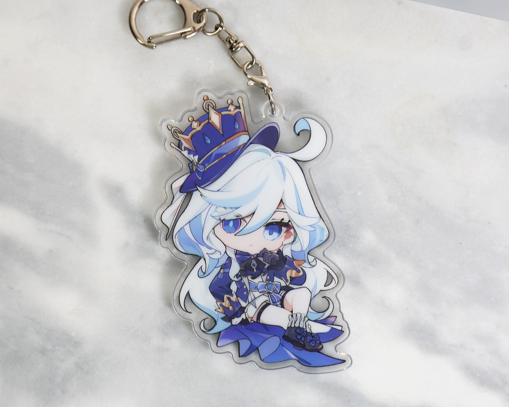 Furina Focalors Keychain - Genshin Impact Arcylic Charms – Yui's Gifts