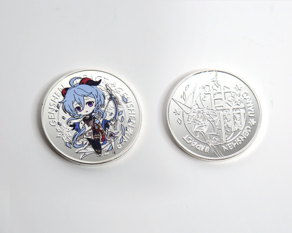 Genshin Impact Collectible Coins - Xiao Ganyu Hutao Raiden Shogun