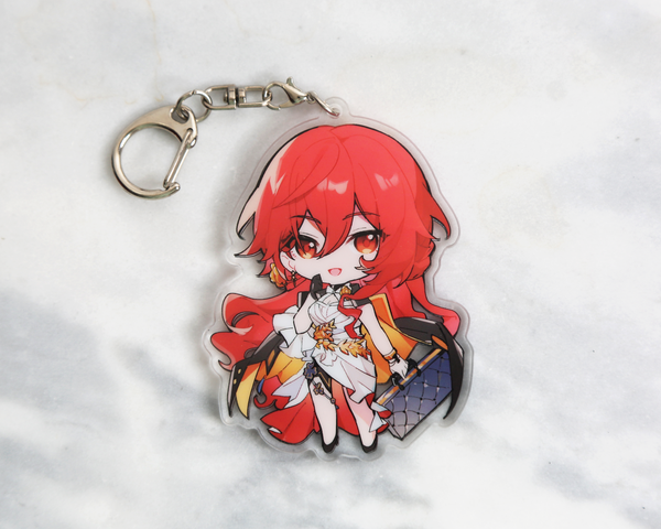 Himeko Keychain - Honkai Star Rail Arcylic Charms