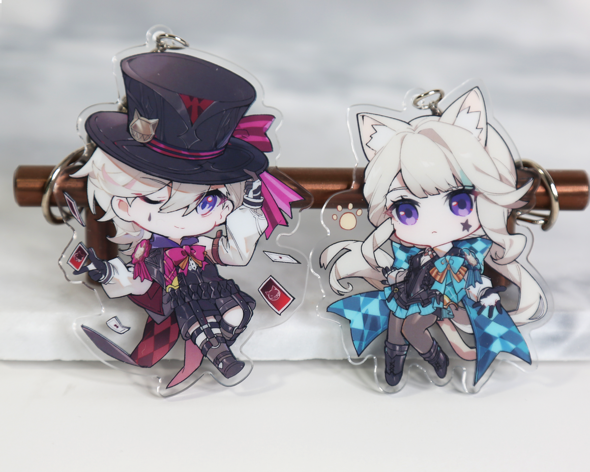 Lyney Keychain - Genshin Impact Arcylic Charms – Yui's Gifts