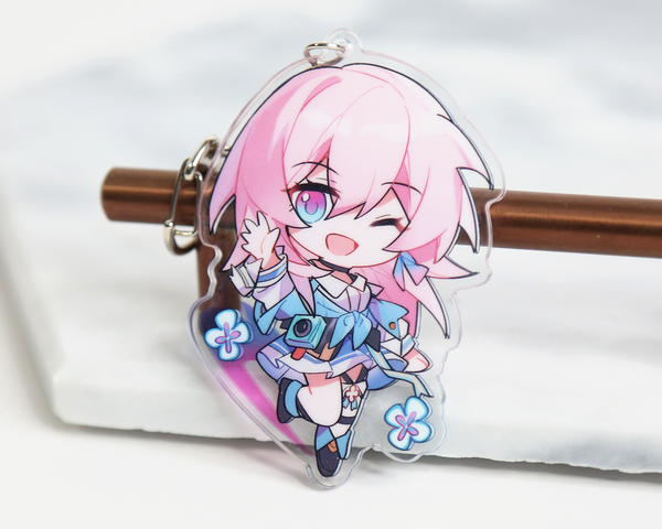 March 7th Keychain - Honkai Star Rail Arcylic Charms