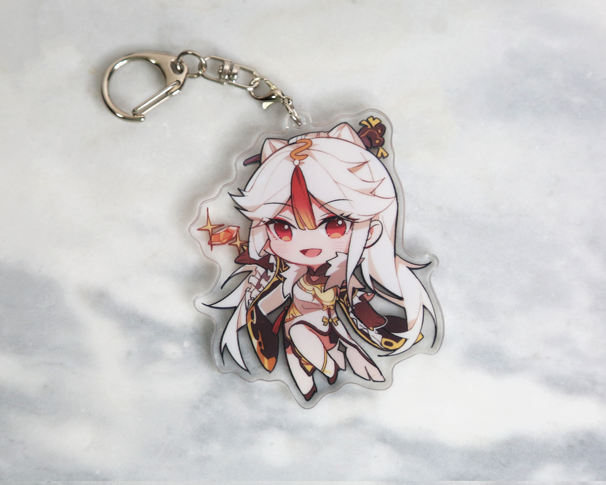 Ningguang Keychain   Genshin Impact Arcylic Charms   Yui's Gifts