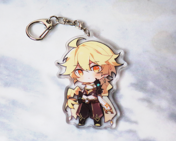 Aether Keychain (Male Traveler) - Genshin Impact Arcylic Charms