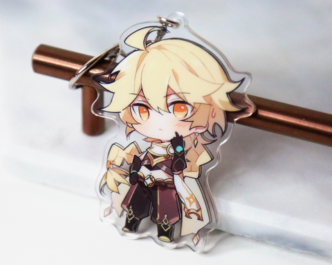 Aether Keychain (Male Traveler) - Genshin Impact Arcylic Charms