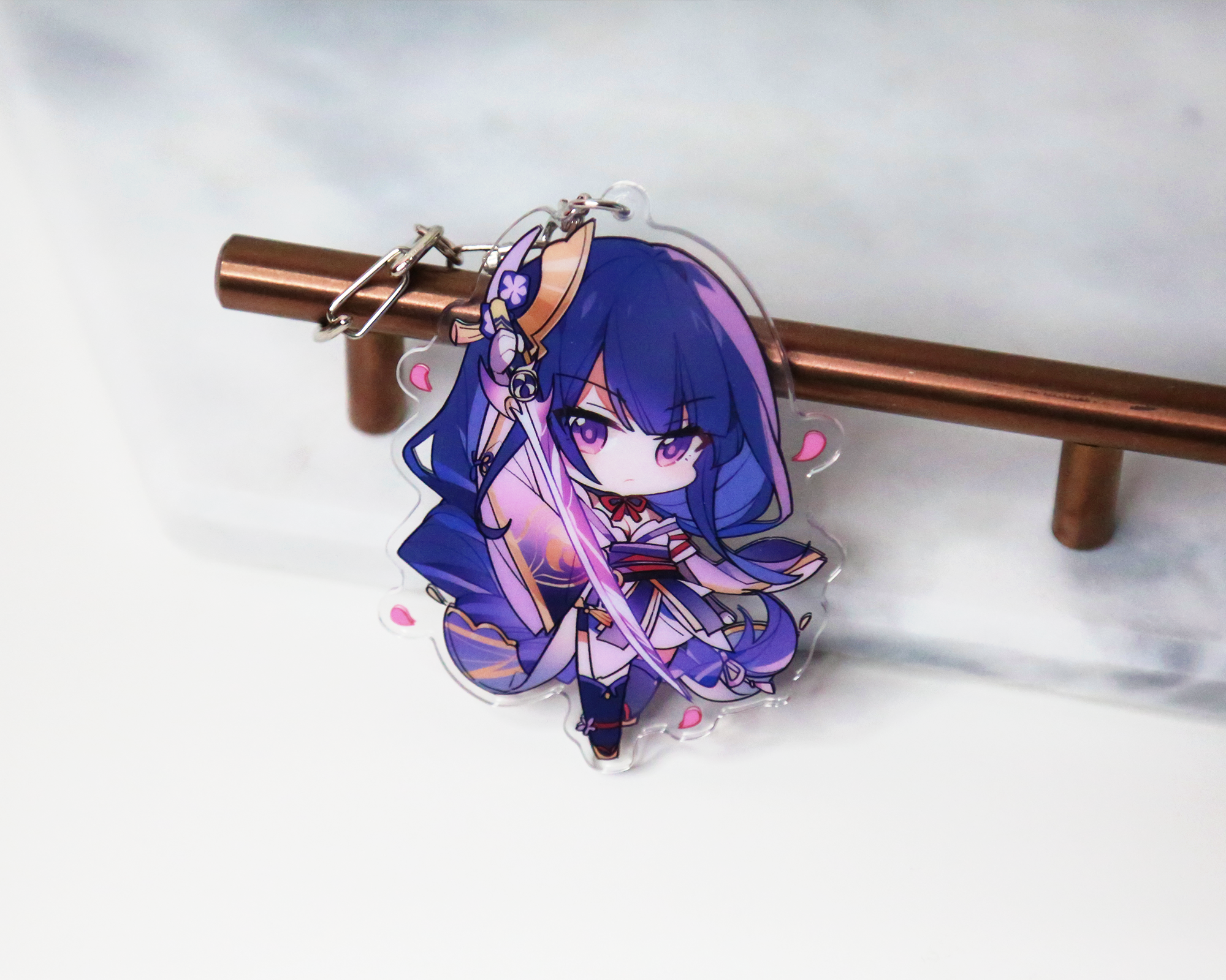 Raiden Shogun Keychain - Genshin Impact Arcylic Charms
