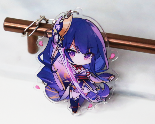 Raiden Shogun Keychain - Genshin Impact Arcylic Charms