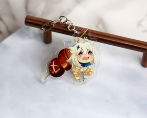 Paimon Emergency Food Keychain