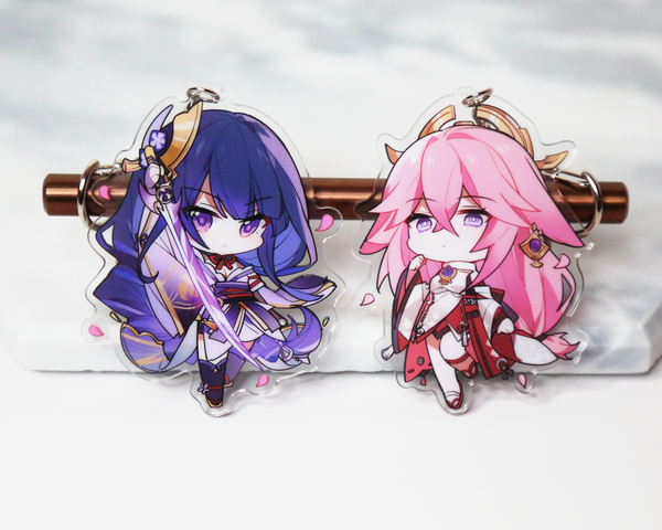 Yae Miko Keychain - Genshin Impact Arcylic Charms