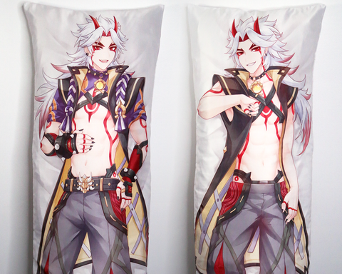 Itto Body Pillow Anime Boy Dakimakura Genshin Impact