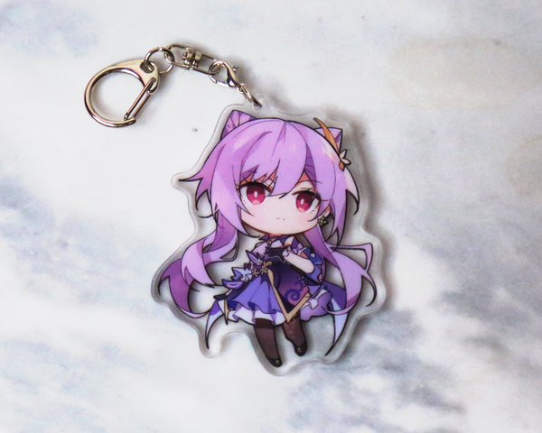 Keqing Keychain - Genshin Impact Arcylic Charms