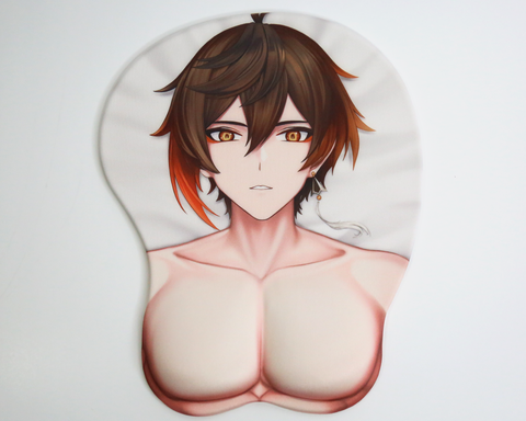 Zhongli 3D Oppai Mousepad Genshin Impact