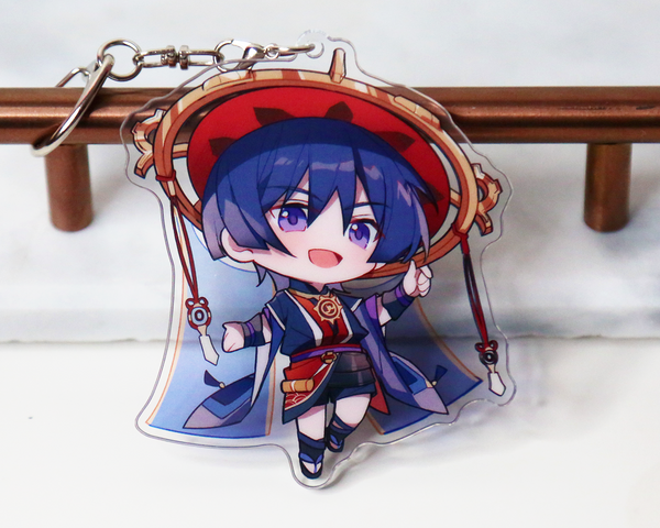 Scaramouche Keychain - Genshin Impact Arcylic Charms