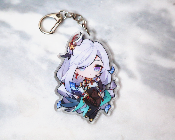 Shenhe Keychain - Genshin Impact Arcylic Charms