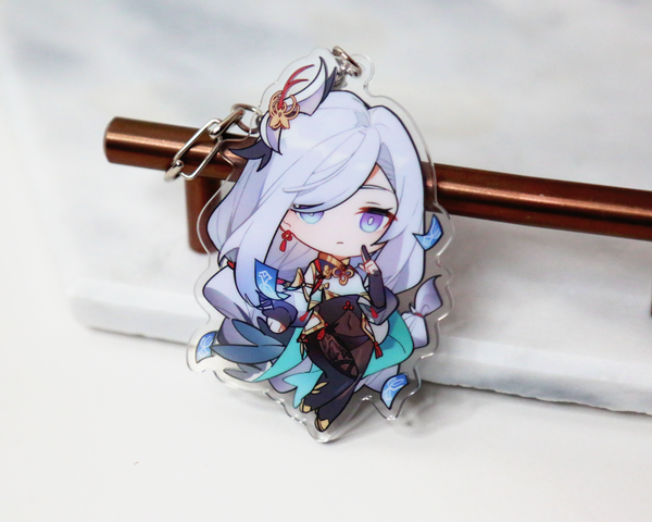 Shenhe Keychain - Genshin Impact Arcylic Charms