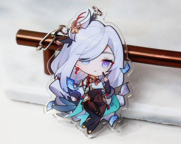 Shenhe Keychain - Genshin Impact Arcylic Charms