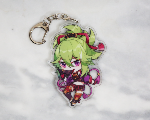 Shinobu Keychain - Genshin Impact Arcylic Charms