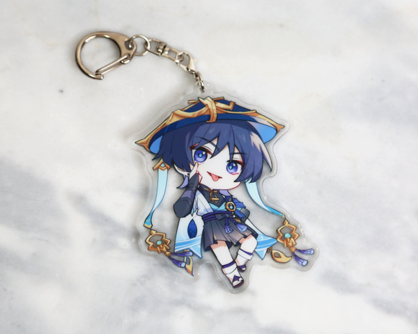 Wanderer Scaramouche Keychain - Genshin Impact Arcylic Charms