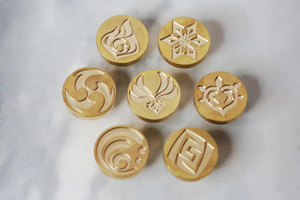 Genshin Impact Wax Seal Stamps Set