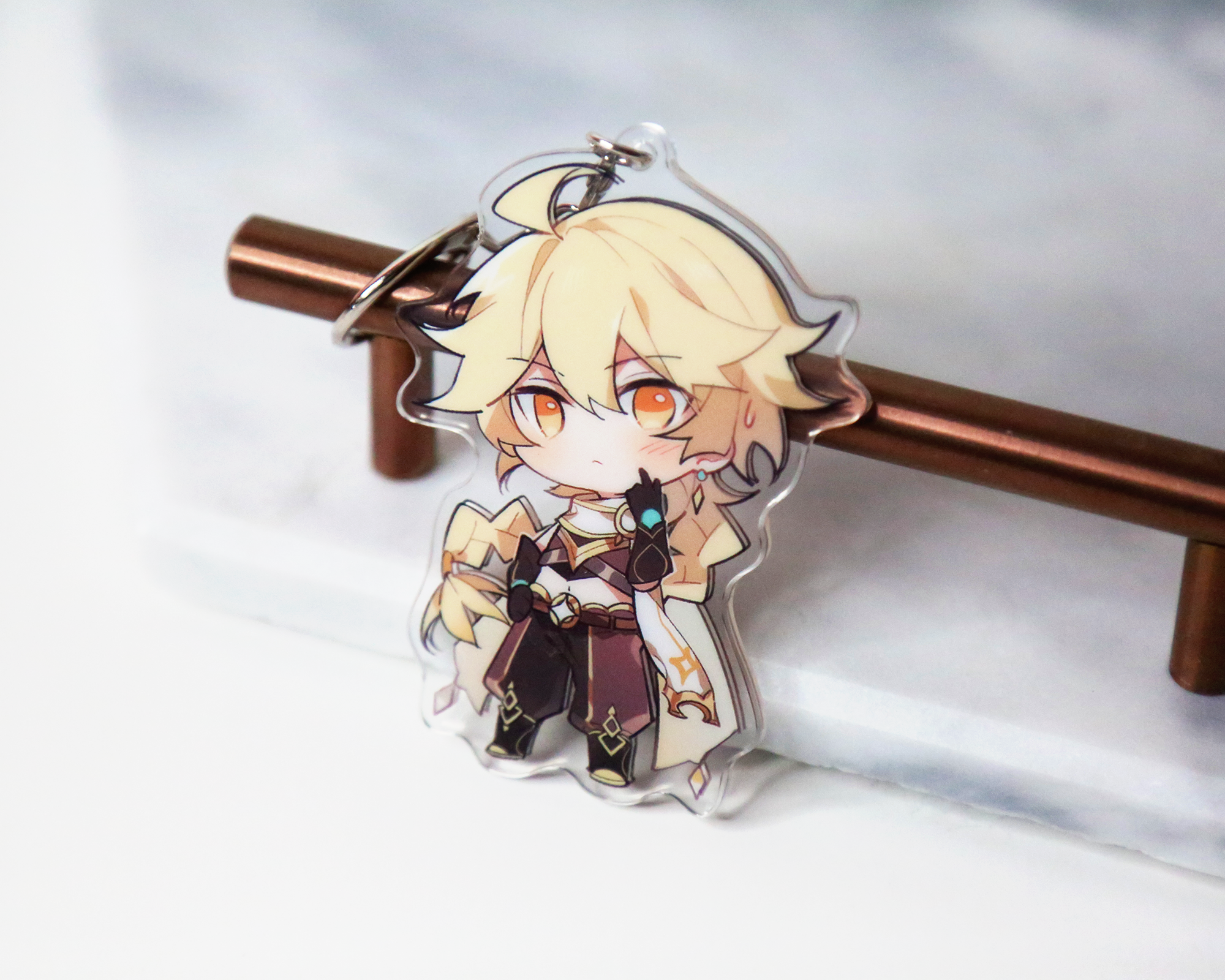 Aether Keychain (Male Traveler) - Genshin Impact Arcylic Charms