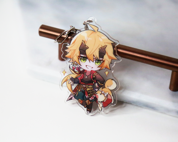 Thoma Keychain - Genshin Impact Arcylic Charms